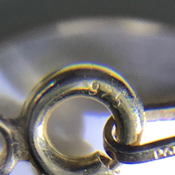 Modern 925 Silver Gold Plated Necklace Heart Pendant made in Italy - Picture 6 of 9